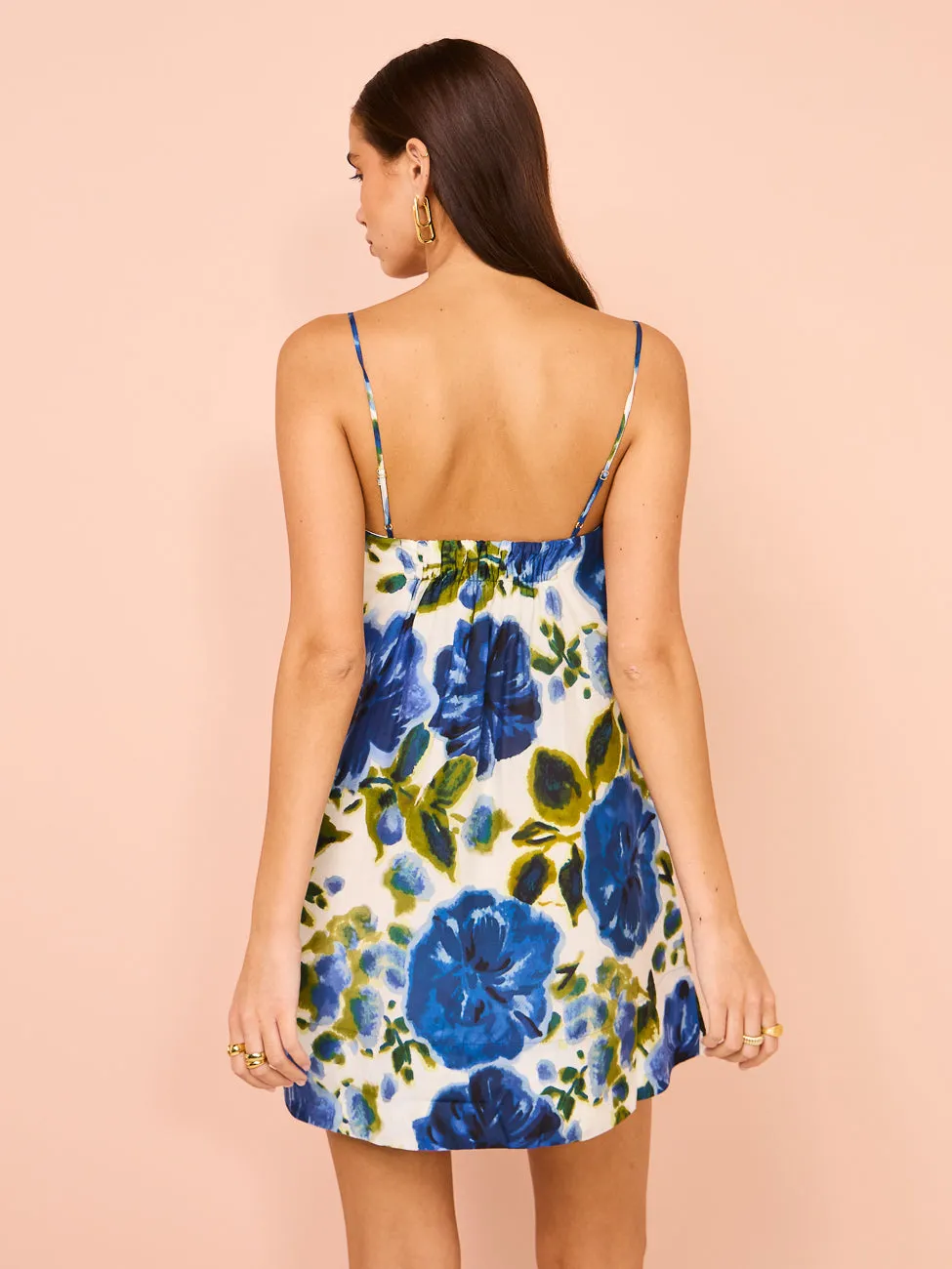 Peony Draped Mini Dress in Marseille