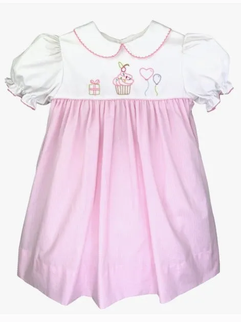 Petit Ami Birthday Embroidered Dress