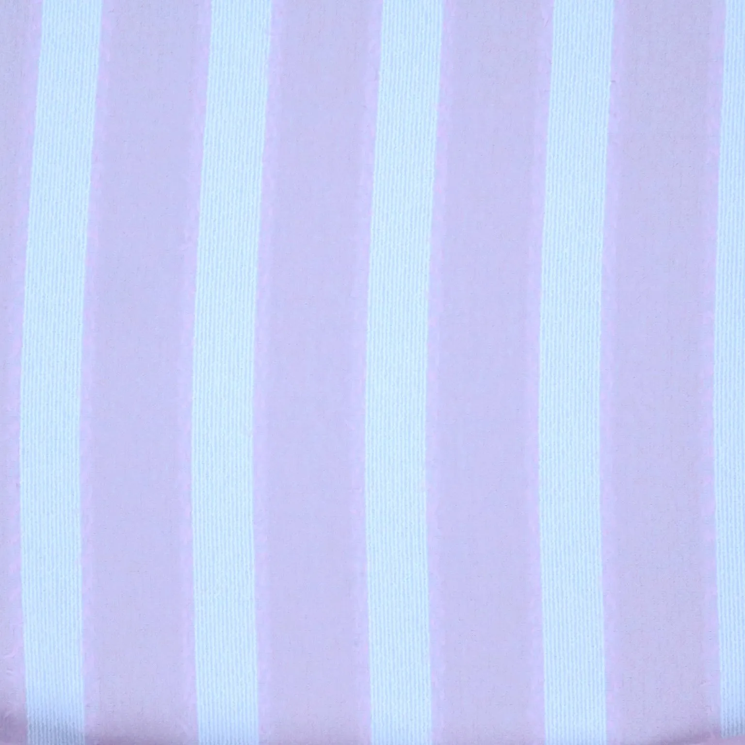 Pink and White Stripe Texture Threaded Tweed Boucle