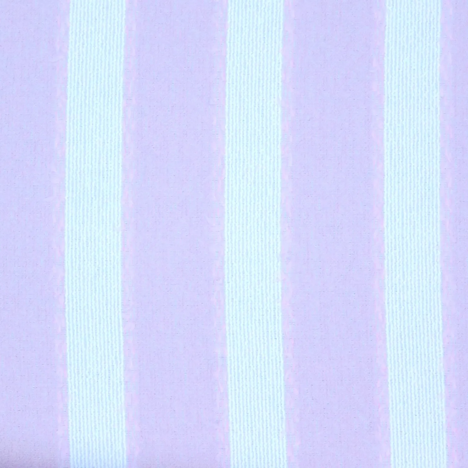 Pink and White Stripe Texture Threaded Tweed Boucle