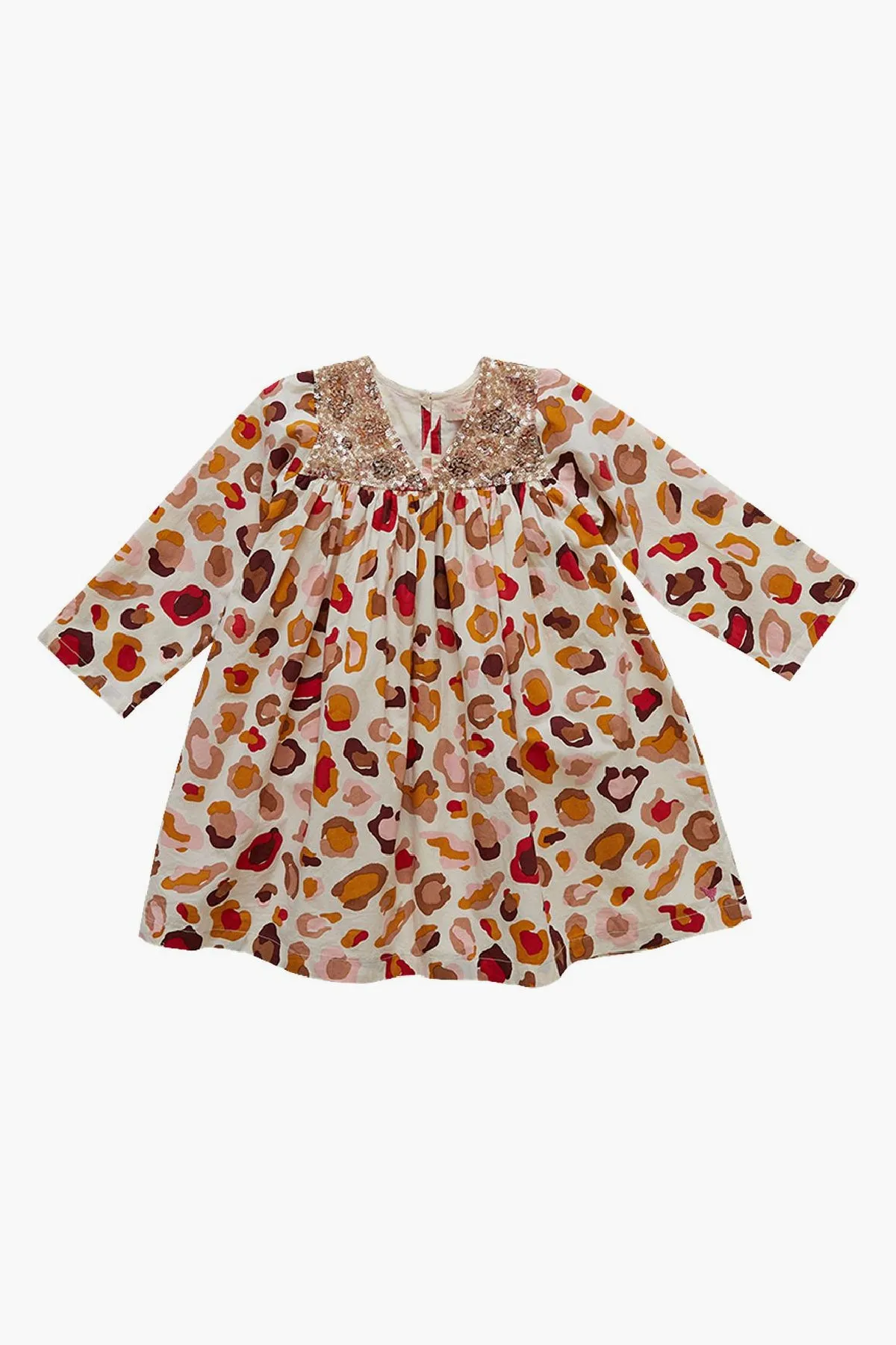 Pink Chicken Girls Dress Courtney Multi Leopard (Size 12 left)