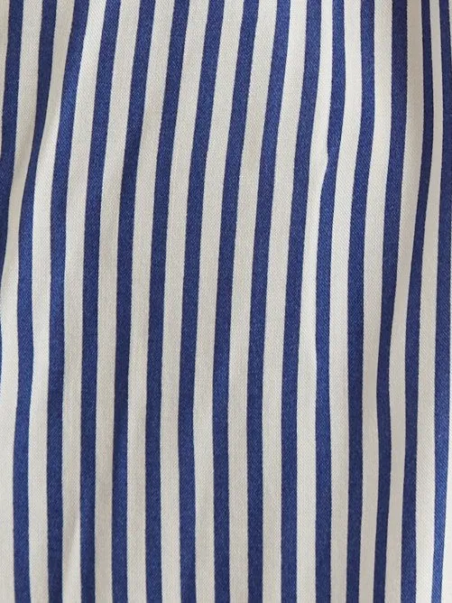 Prudence School Stripe Laced Back Mini Dress