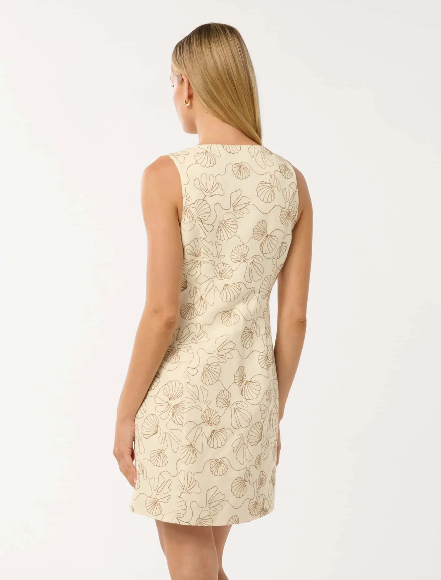 Ramsey Embroidered Linen Mini Dress