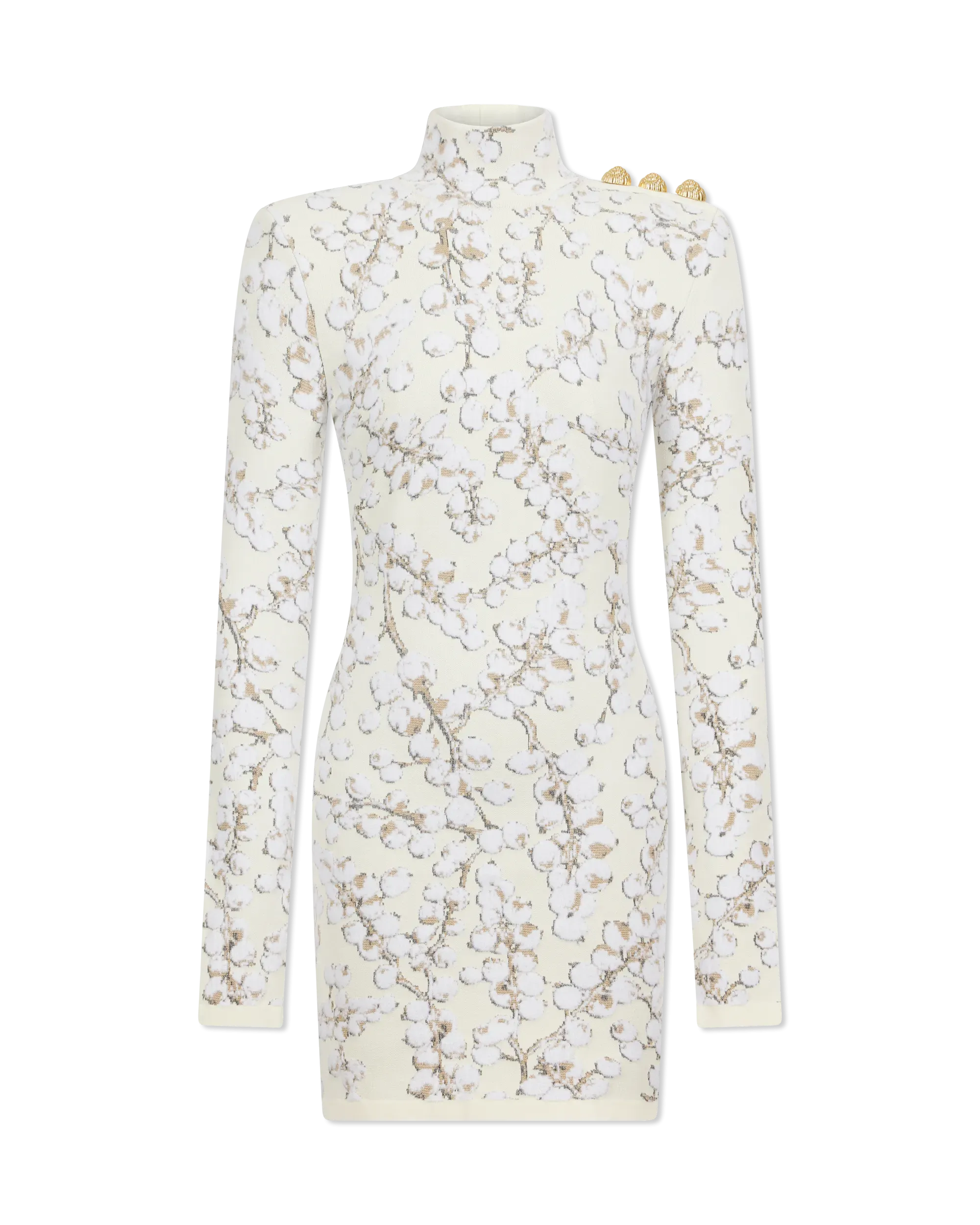 Redcurrant Jacquard Velvet Knit Mini Dress