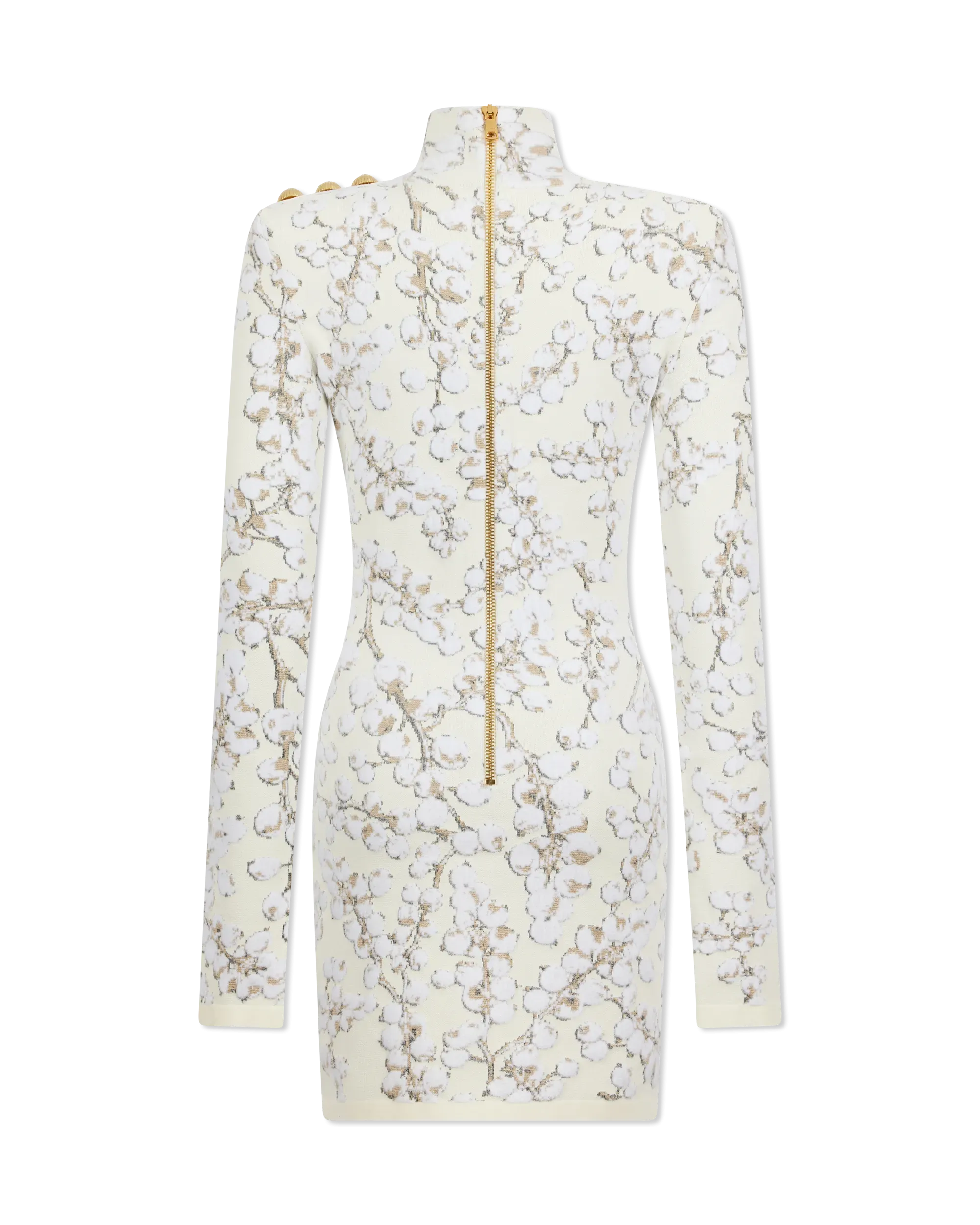 Redcurrant Jacquard Velvet Knit Mini Dress