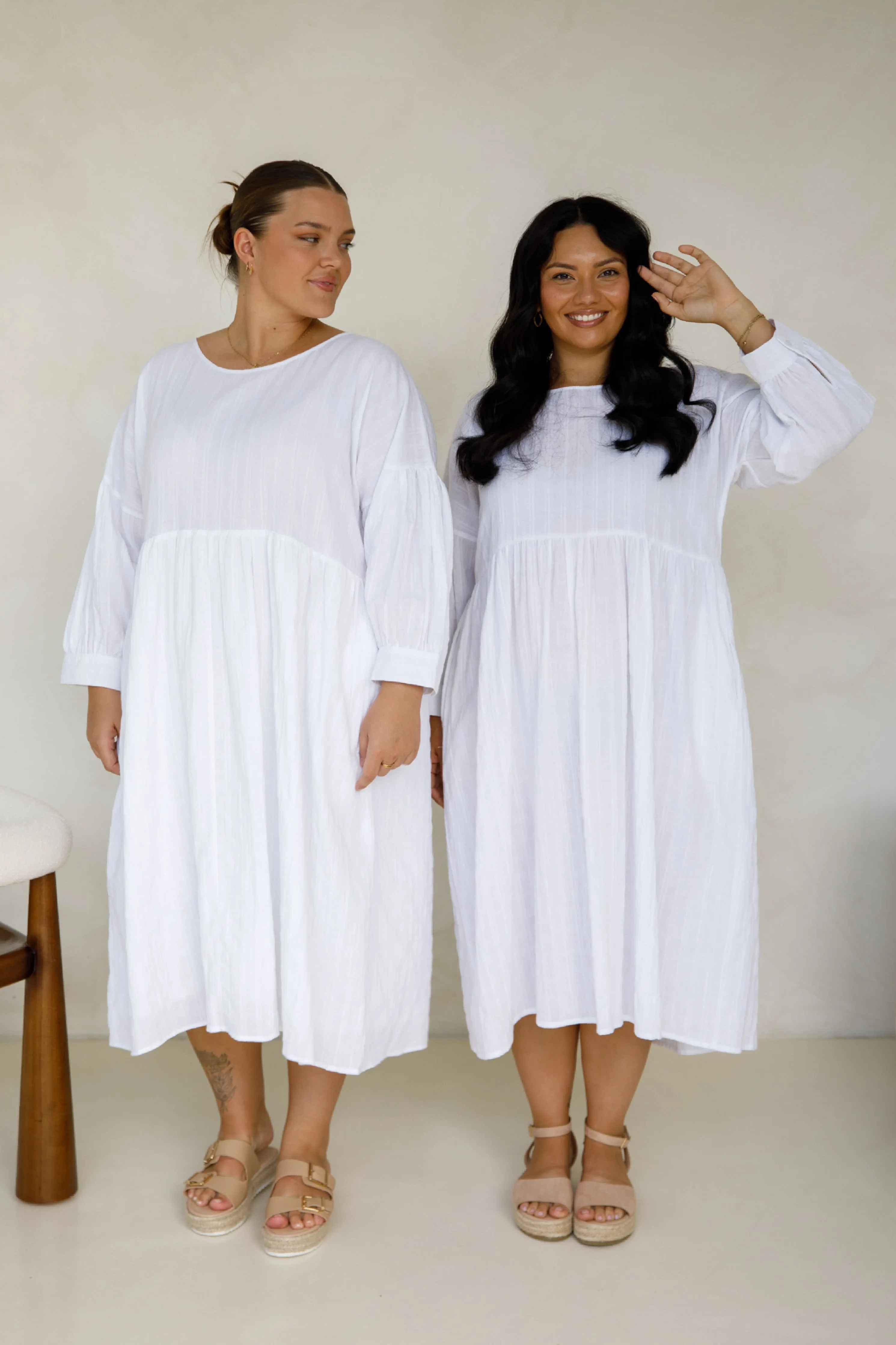 Roma Dress | White