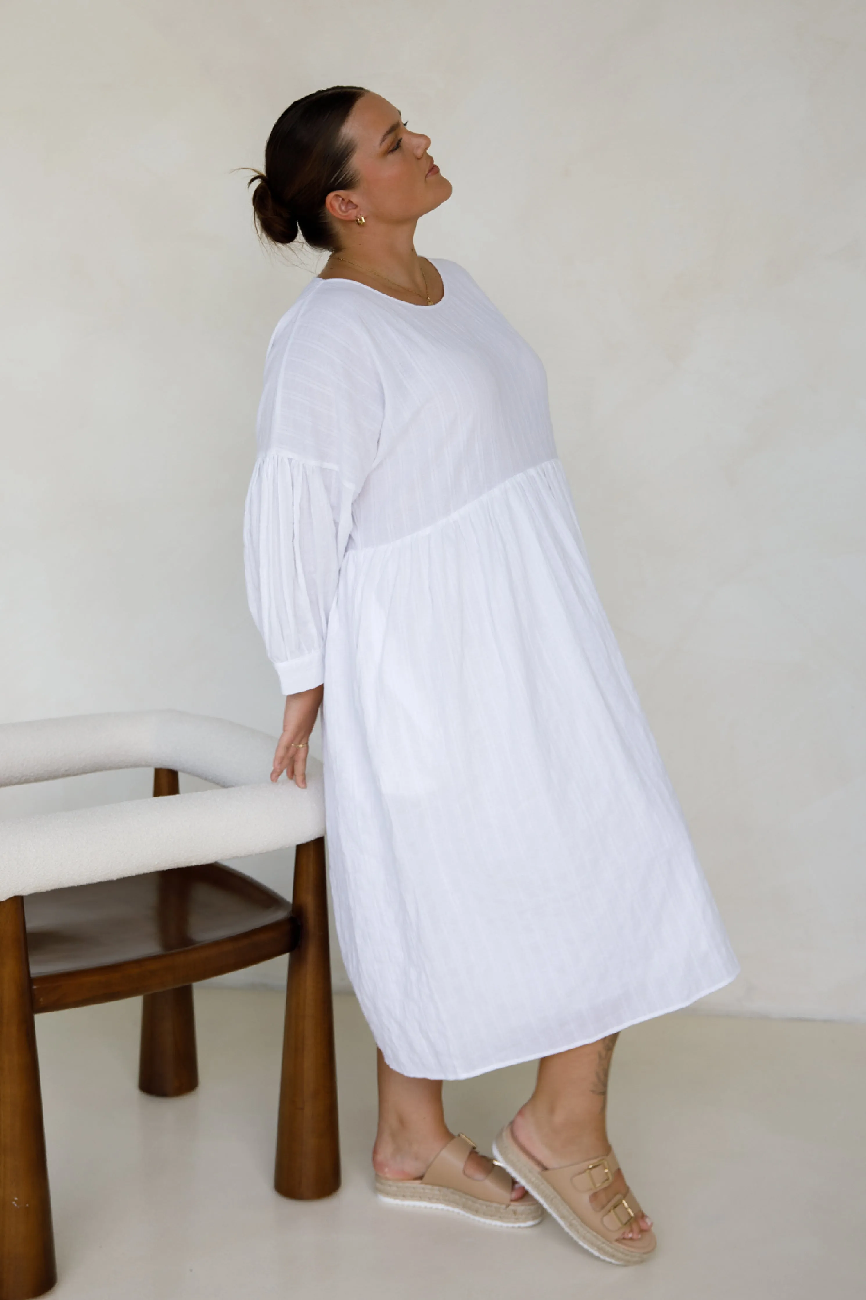 Roma Dress | White