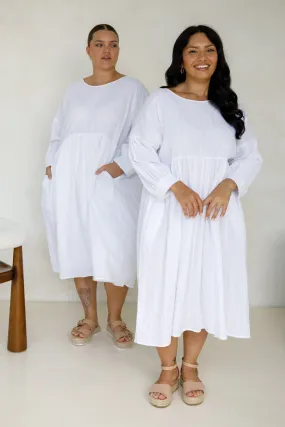 Roma Dress | White