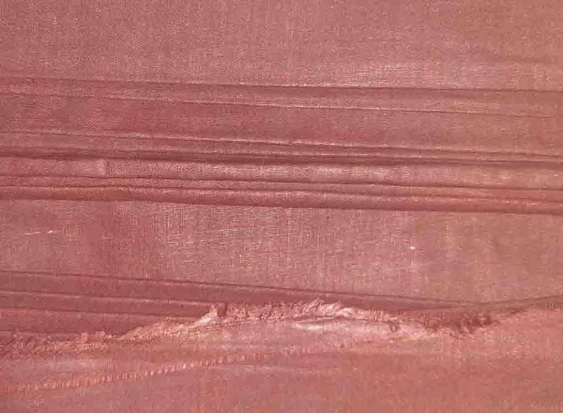 Rust Pink Matka Cotton Handloom Fabric