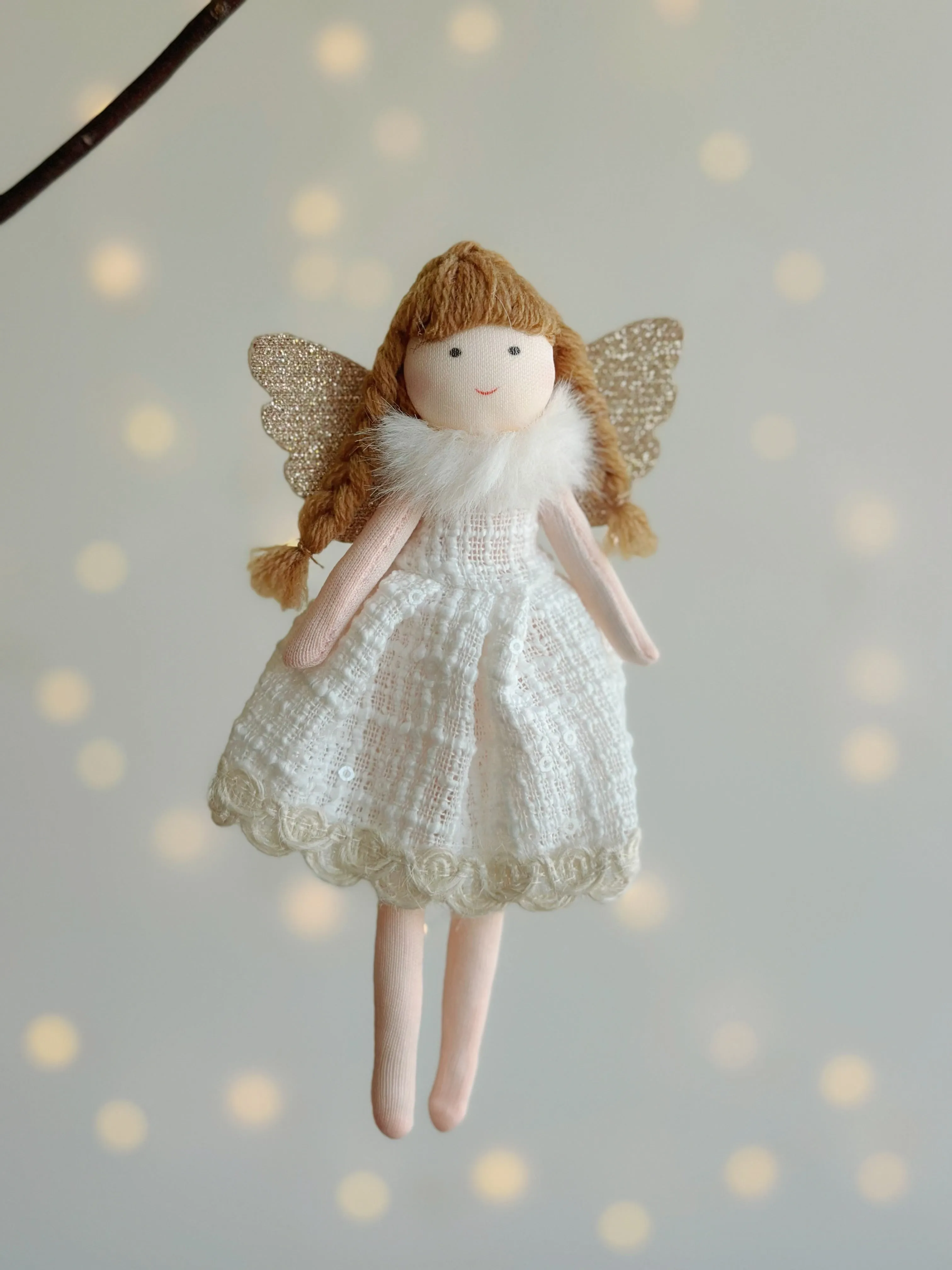 Rustic Angel Charm Ornament (3 colours)