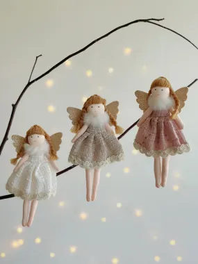 Rustic Angel Charm Ornament (3 colours)