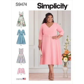 Simplicity Sewing Pattern S9474 Women's Dresses and Jacket