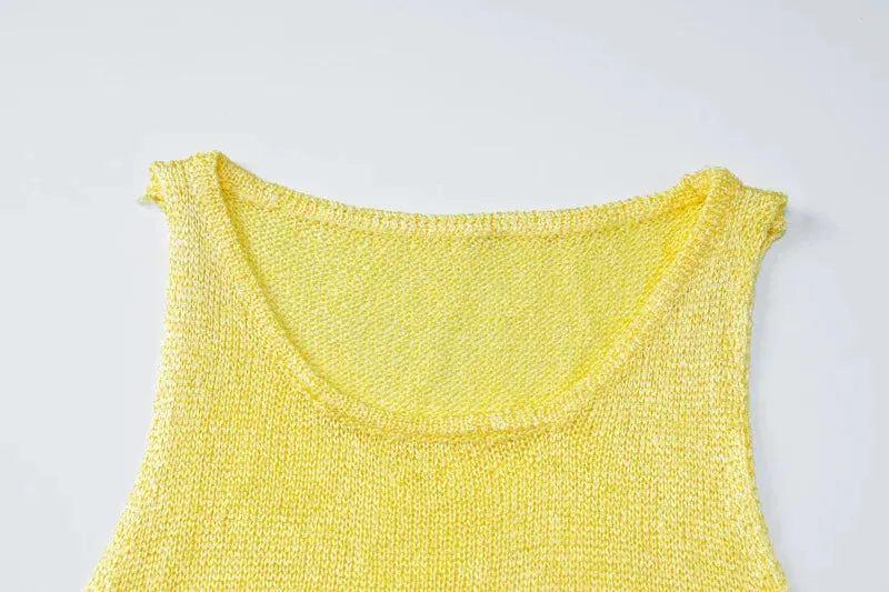 Solid Knit Top And Mini Skirt 2 Pcs Suit