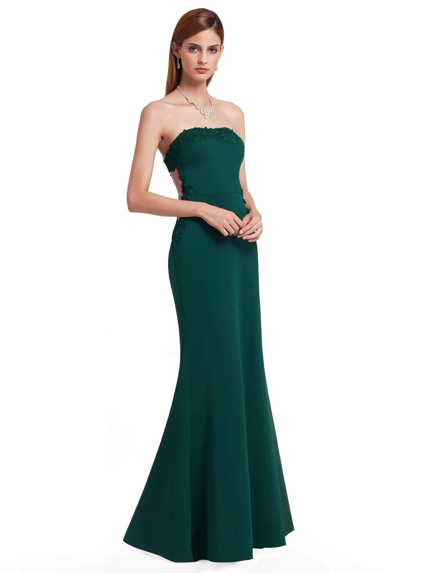 Strapless Sexy Long Evening Gown