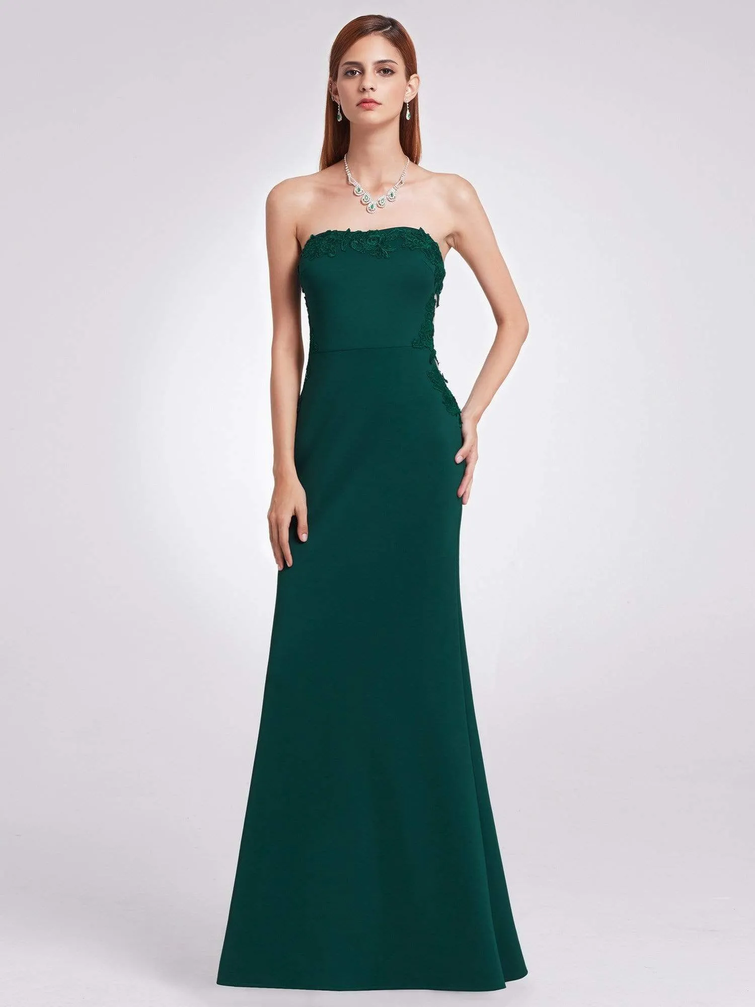 Strapless Sexy Long Evening Gown