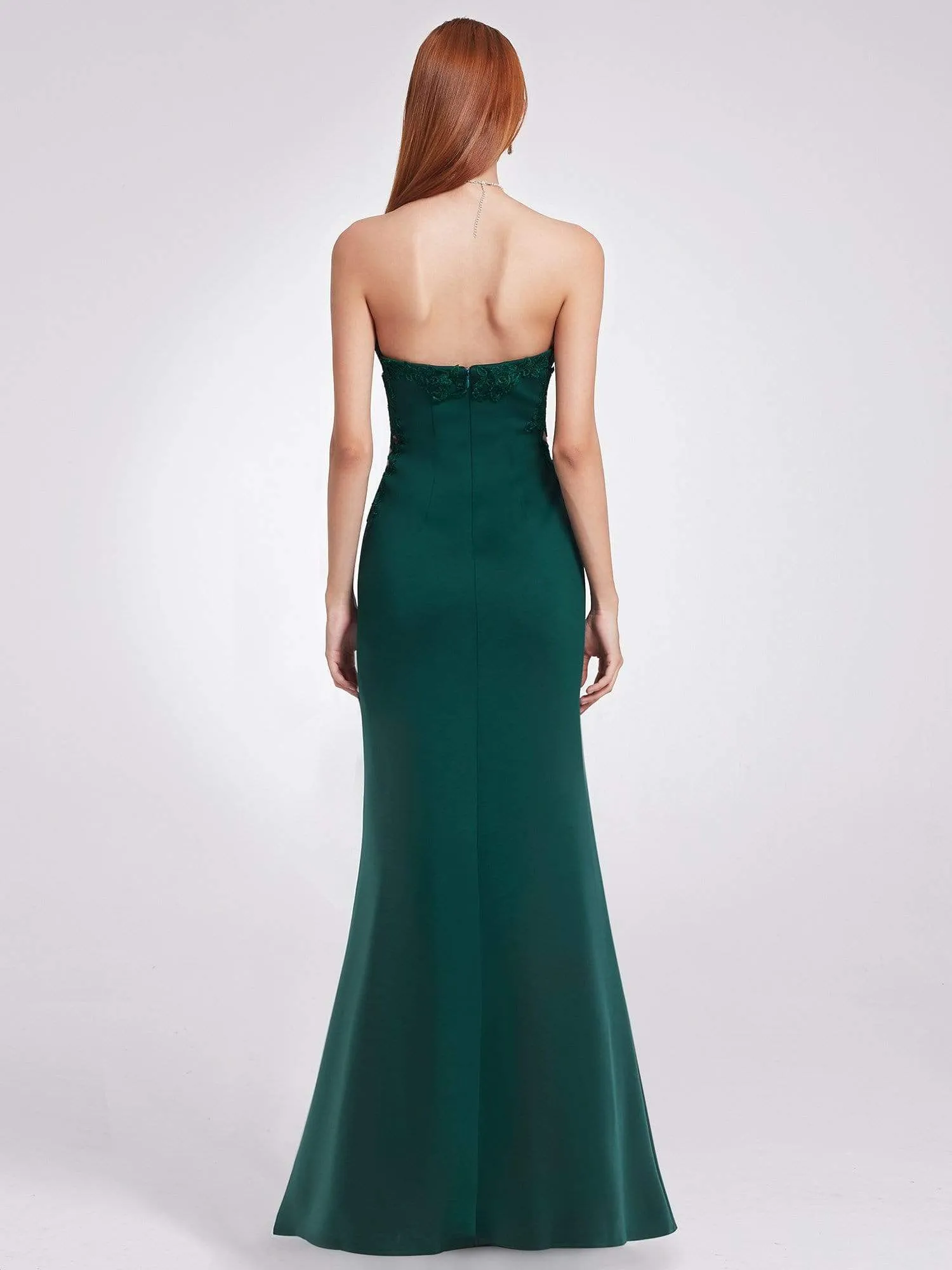 Strapless Sexy Long Evening Gown