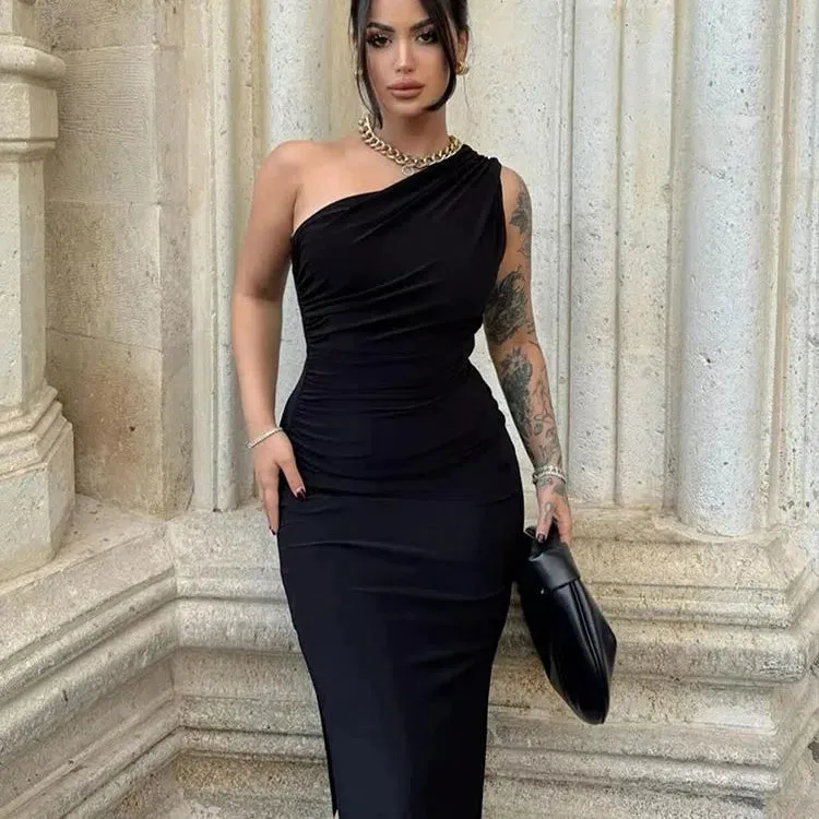 Summer Maxi Dress Women Sexy Split Fashion Sleeveless Backless