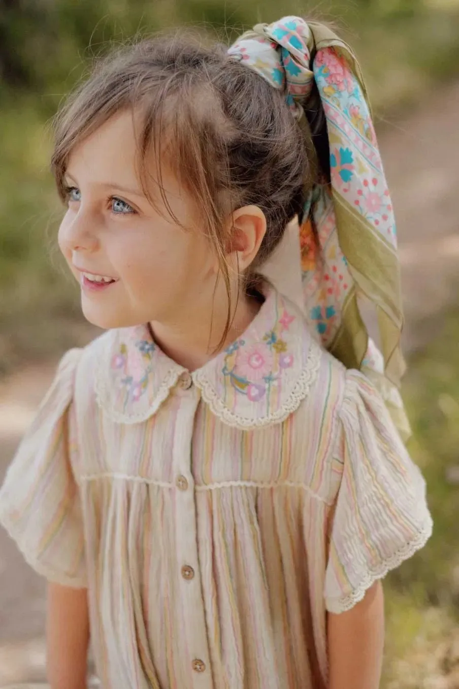 Summer Stripes Flutter Dress