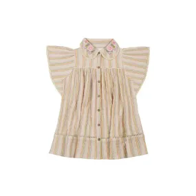 Summer Stripes Flutter Dress