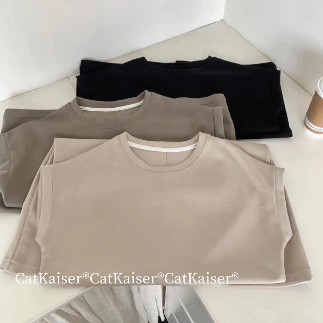 零感纯色T恤连衣裙 Solid Color Airy T-Shirt Dress