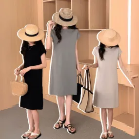 零感纯色T恤连衣裙 Solid Color Airy T-Shirt Dress