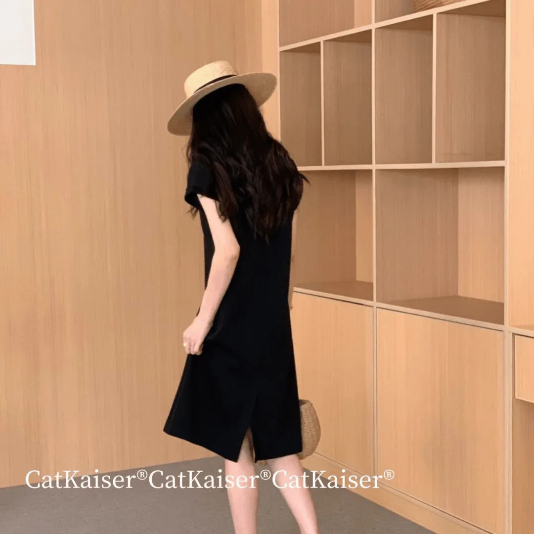 零感纯色T恤连衣裙 Solid Color Airy T-Shirt Dress