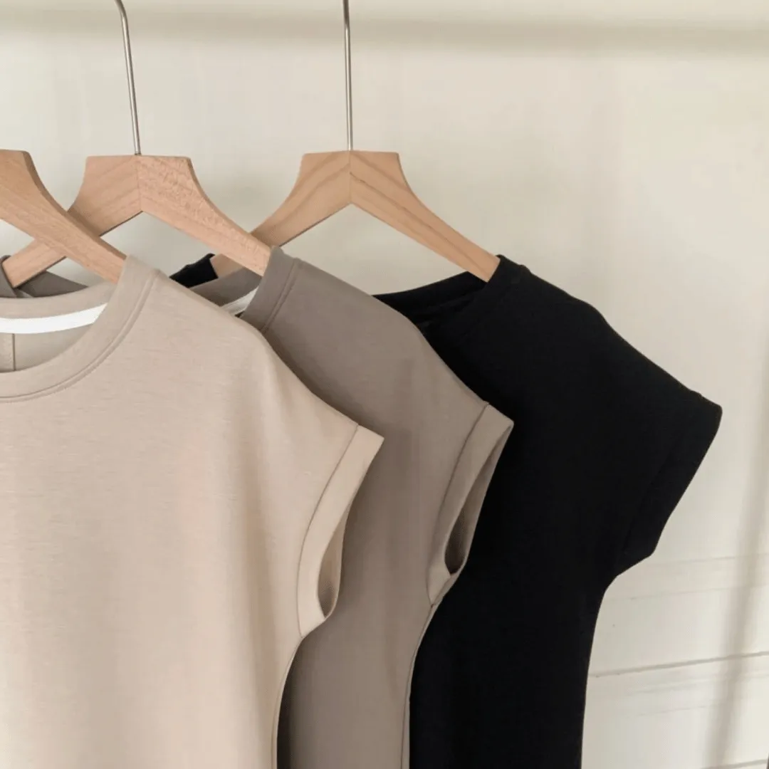零感纯色T恤连衣裙 Solid Color Airy T-Shirt Dress