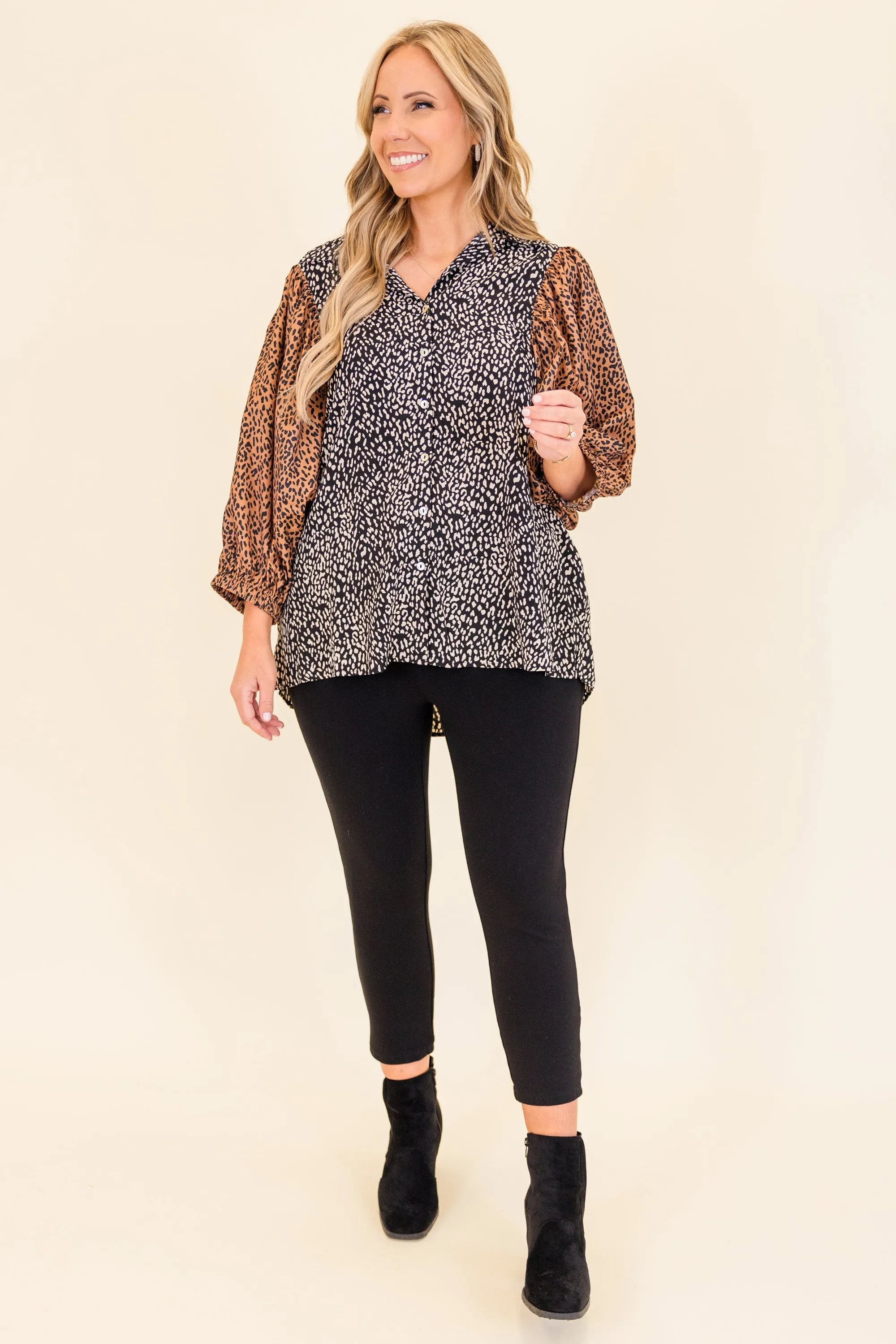 The Hold On Tight Blouse, Black