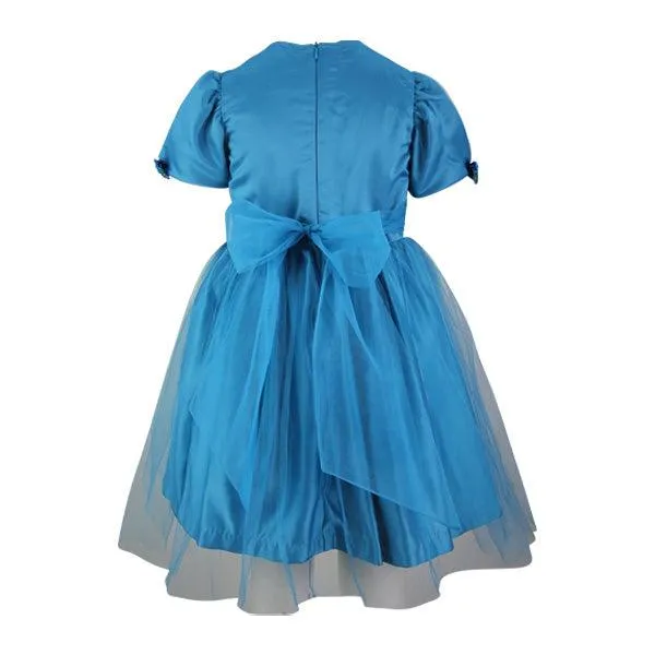 TURQUOISE BLUE TULLE BALL DRESS