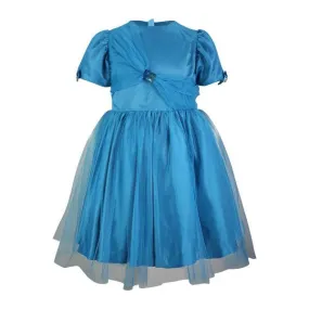 TURQUOISE BLUE TULLE BALL DRESS