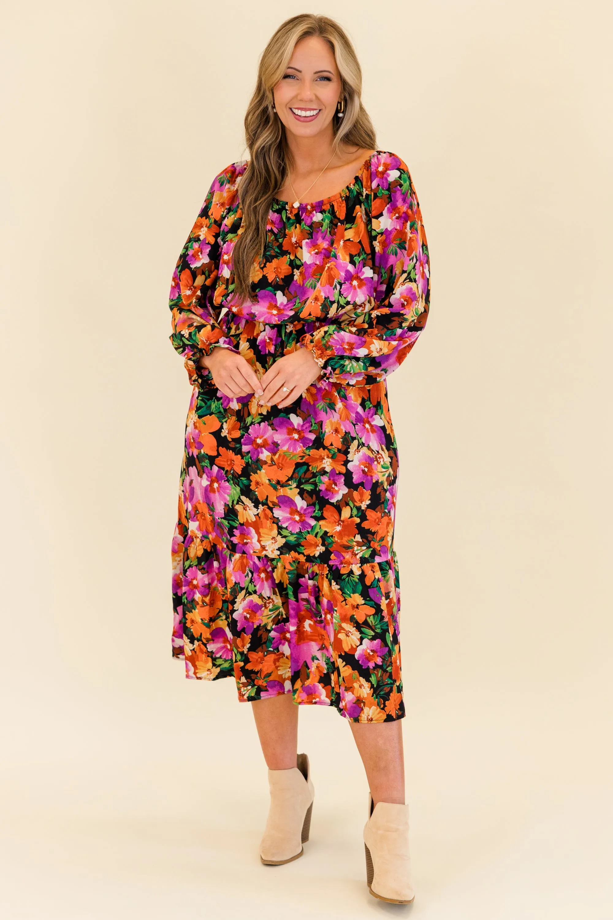 Whispers Of The Wind Dress, Black