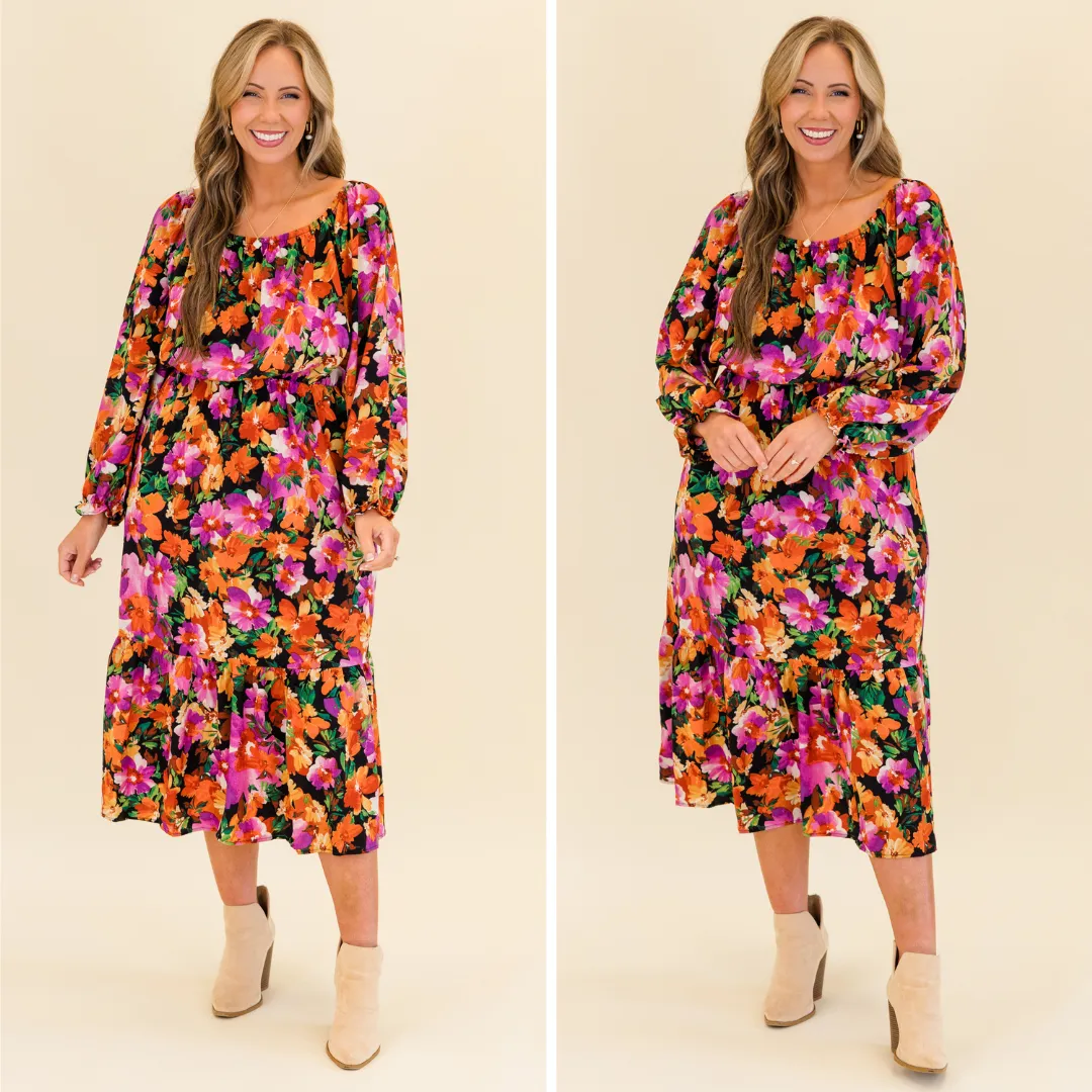 Whispers Of The Wind Dress, Black