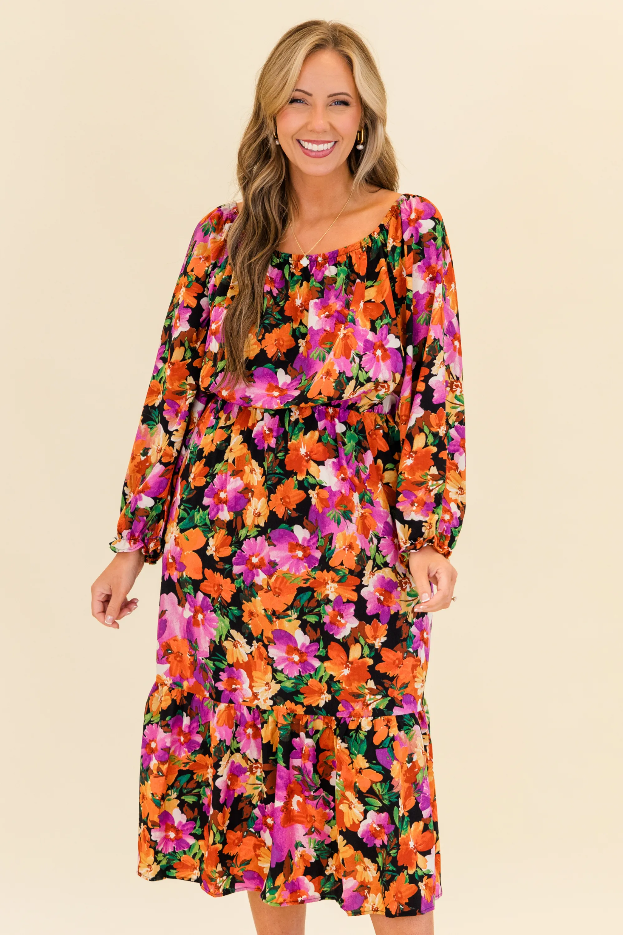 Whispers Of The Wind Dress, Black