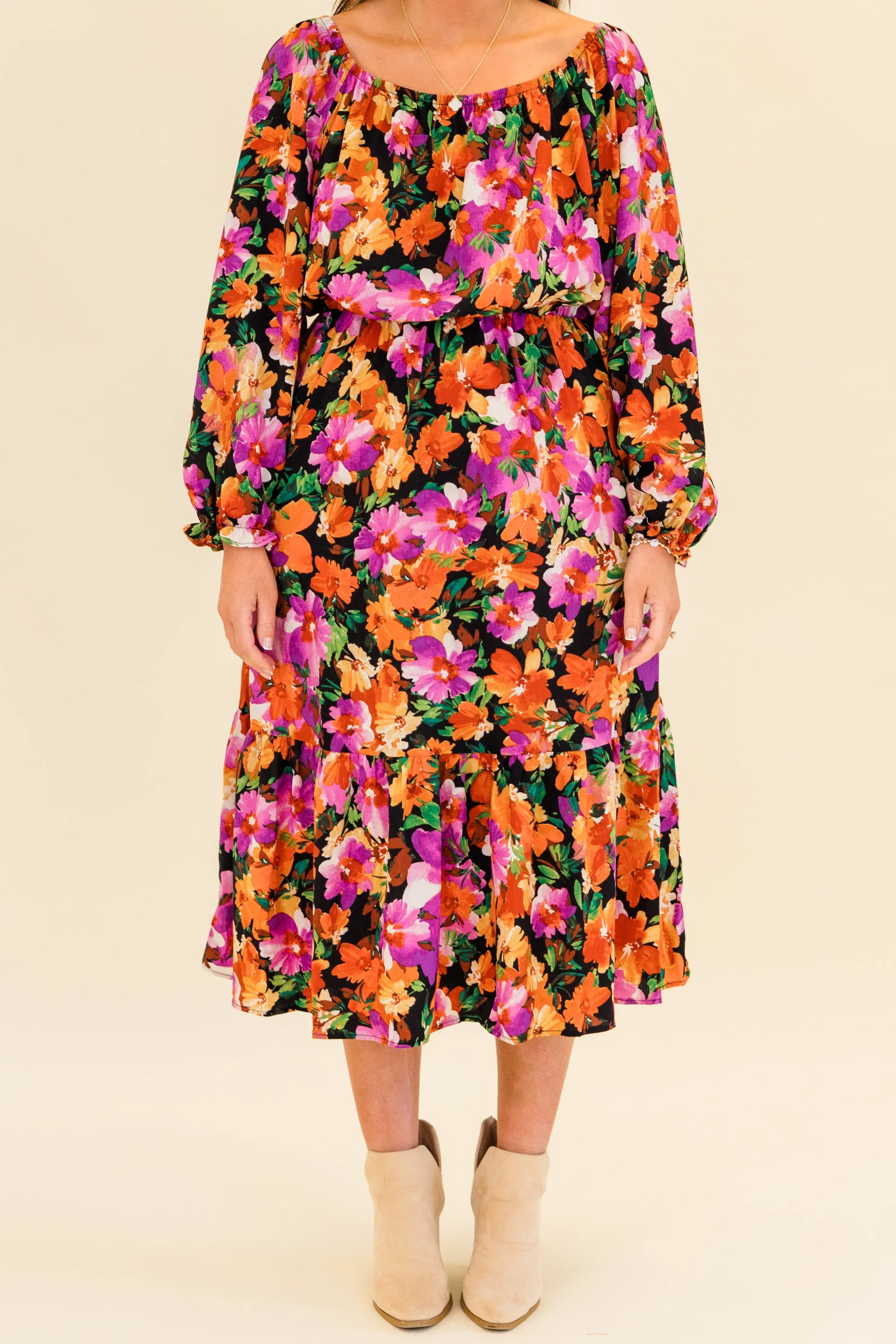 Whispers Of The Wind Dress, Black
