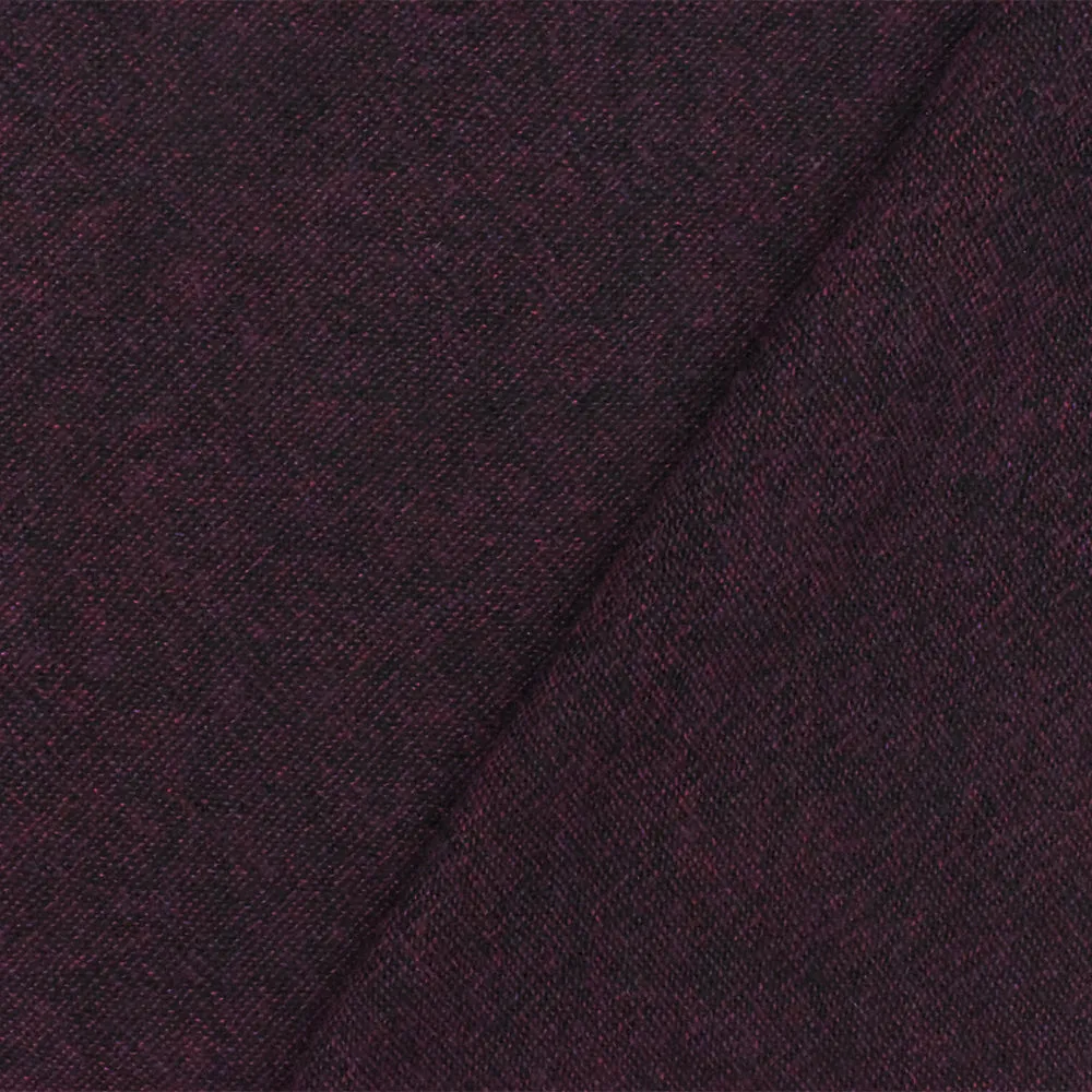 Wine Purple-Black Textured Rayon Woven Shirting Fabric