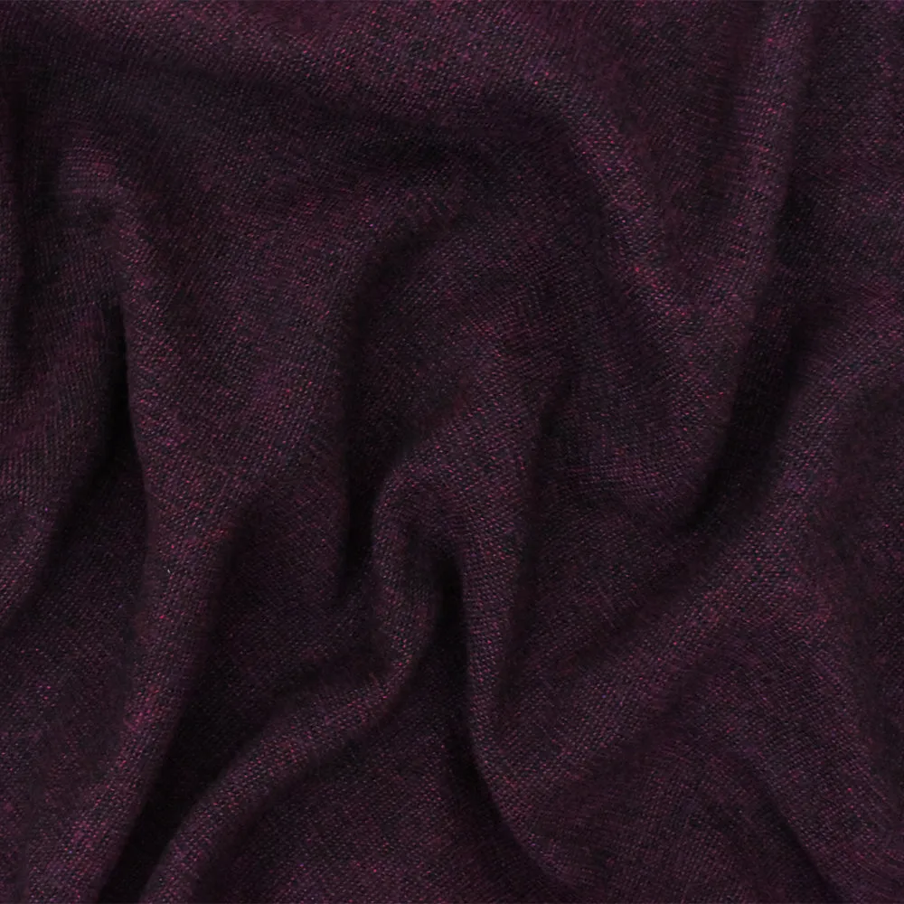 Wine Purple-Black Textured Rayon Woven Shirting Fabric