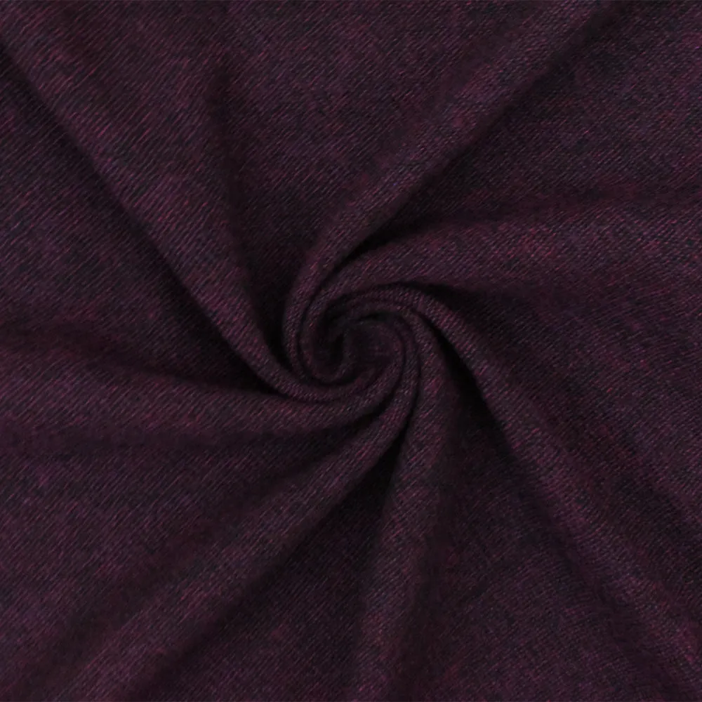 Wine Purple-Black Textured Rayon Woven Shirting Fabric