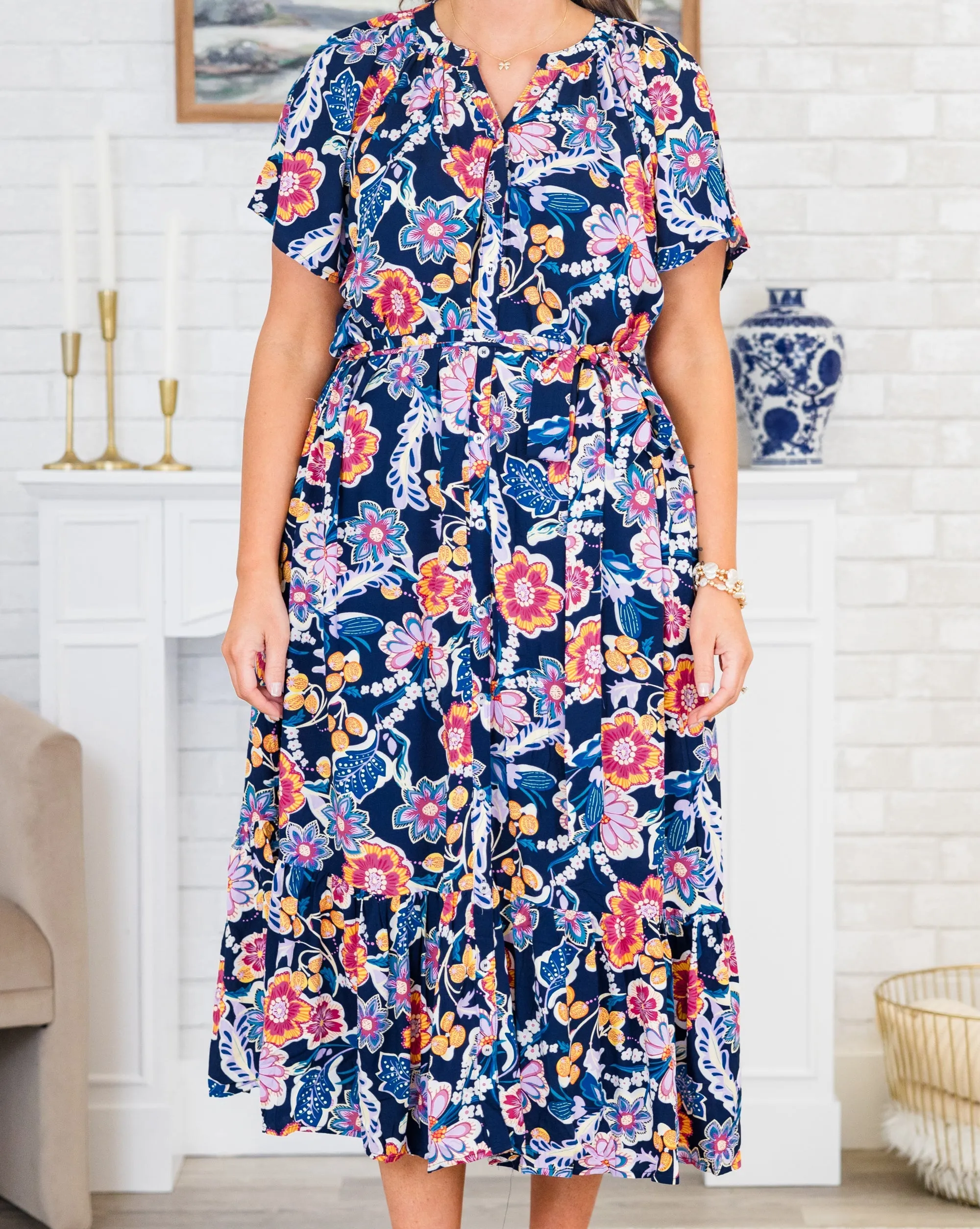 Young Love Dress, Navy
